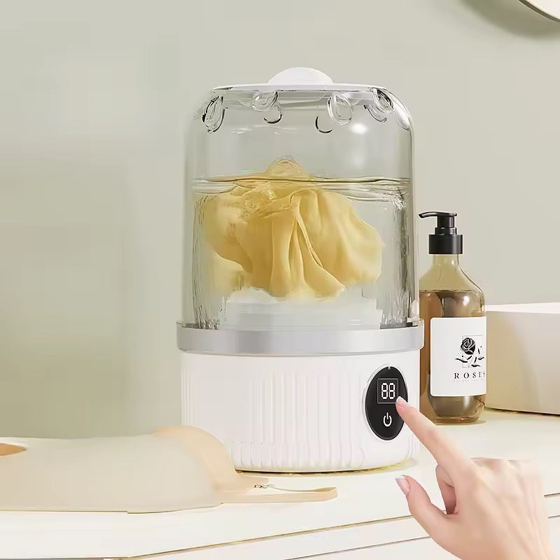 Mini machine à laver, petit appareil portable sans fil utilisé pour nettoyer les sous-vêtements et les chaussettes petite machine à laver domestique