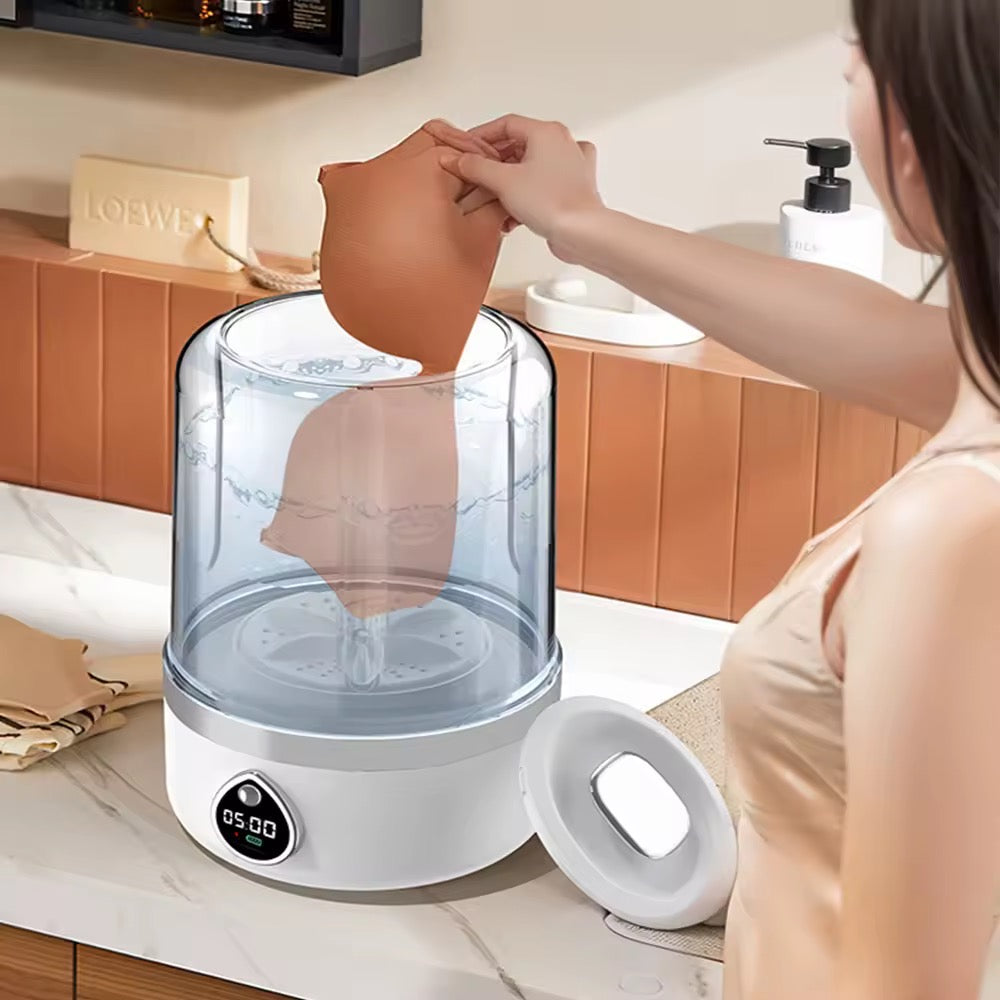 Mini machine à laver, petit appareil portable sans fil utilisé pour nettoyer les sous-vêtements et les chaussettes petite machine à laver domestique