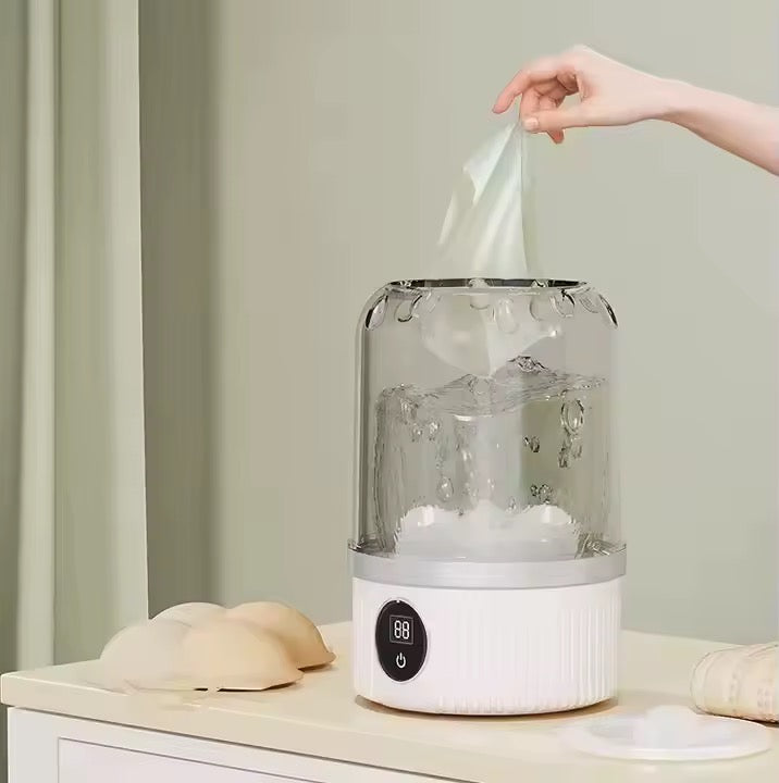 Mini machine à laver, petit appareil portable sans fil utilisé pour nettoyer les sous-vêtements et les chaussettes petite machine à laver domestique
